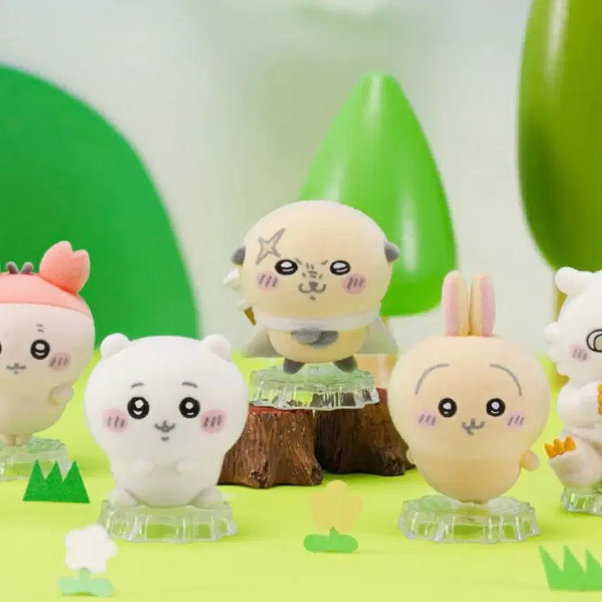 [BUNJANG] Bandai Chiikawa Fluffy Fluffy Plush 2nd Edition Racco / 반다이 치이카와 먼작귀 플로키 2탄 랏코
