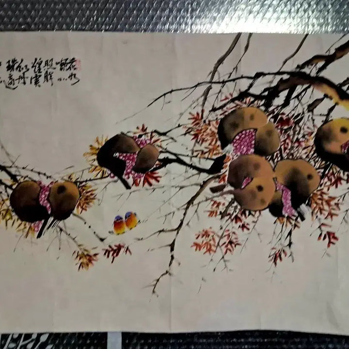 [BUNJANG] Korean Painting Pomegranate / 동양화 석류 그림
