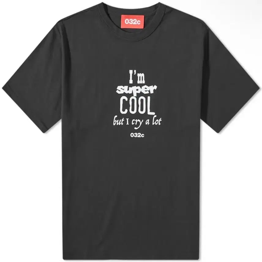 [BUNJANG] 032c CRY Short Sleeve T-shirt Black / 032c CRY 반팔 티셔츠 블랙
