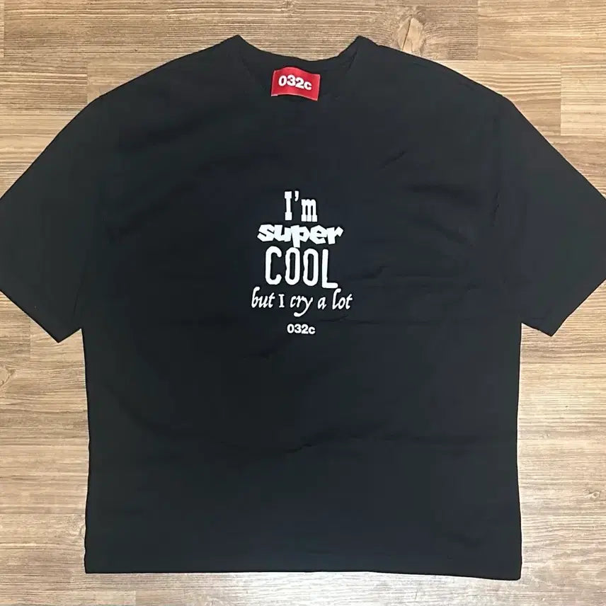 [BUNJANG] 032c CRY Short Sleeve T-shirt Black / 032c CRY 반팔 티셔츠 블랙