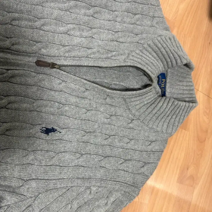 [BUNJANG] Polo Ralph Lauren Knit Zip-Up Gray L / 폴로랄프로렌 / 니트집업 그레이 / L 사이즈 팝니다