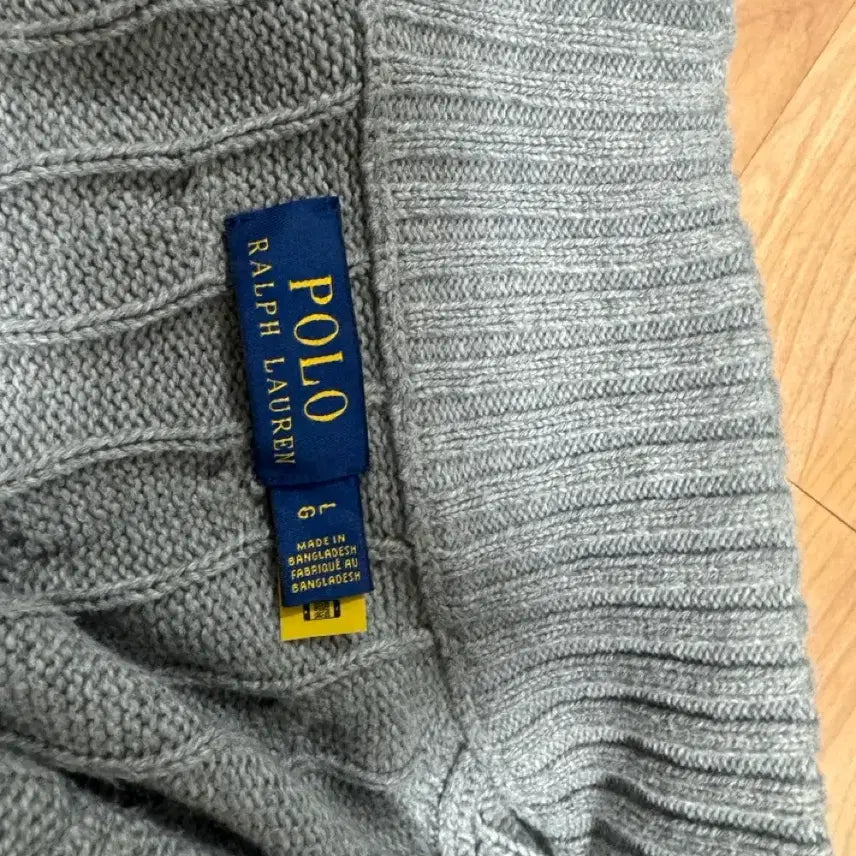 [BUNJANG] Polo Ralph Lauren Knit Zip-Up Gray L / 폴로랄프로렌 / 니트집업 그레이 / L 사이즈 팝니다