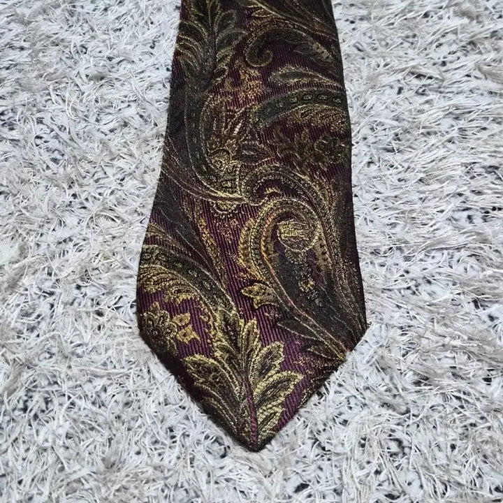 [BUNJANG] Burberry Paisley Pattern Necktie / 버버리Burberry 페이즐리 패턴 넥타이 Free - N56