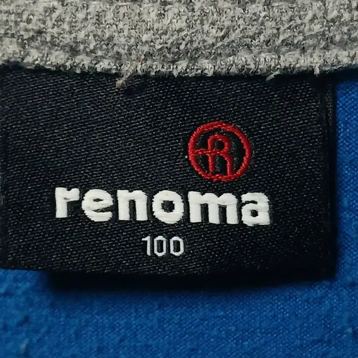 [BUNJANG] Renoma Blue/Gray Stripe Long Sleeve Polo Shirt (Size 100) / 레노마 블루/그레이 스트라이프 긴팔 카라티 100