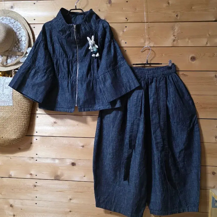 [BUNJANG] Unbranded Jacket &amp; Baggy Pants Set / 새상품.  김도형.자켓&amp;배기바지(세트)코사지 코디용