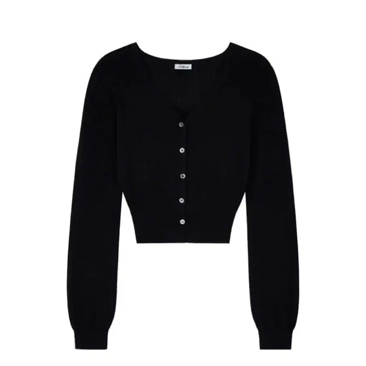 [BUNJANG] Lilacots Eyelet Cardigan Black / 릴리코츠 아일렛 가디건 블랙 (새상품, 택O)