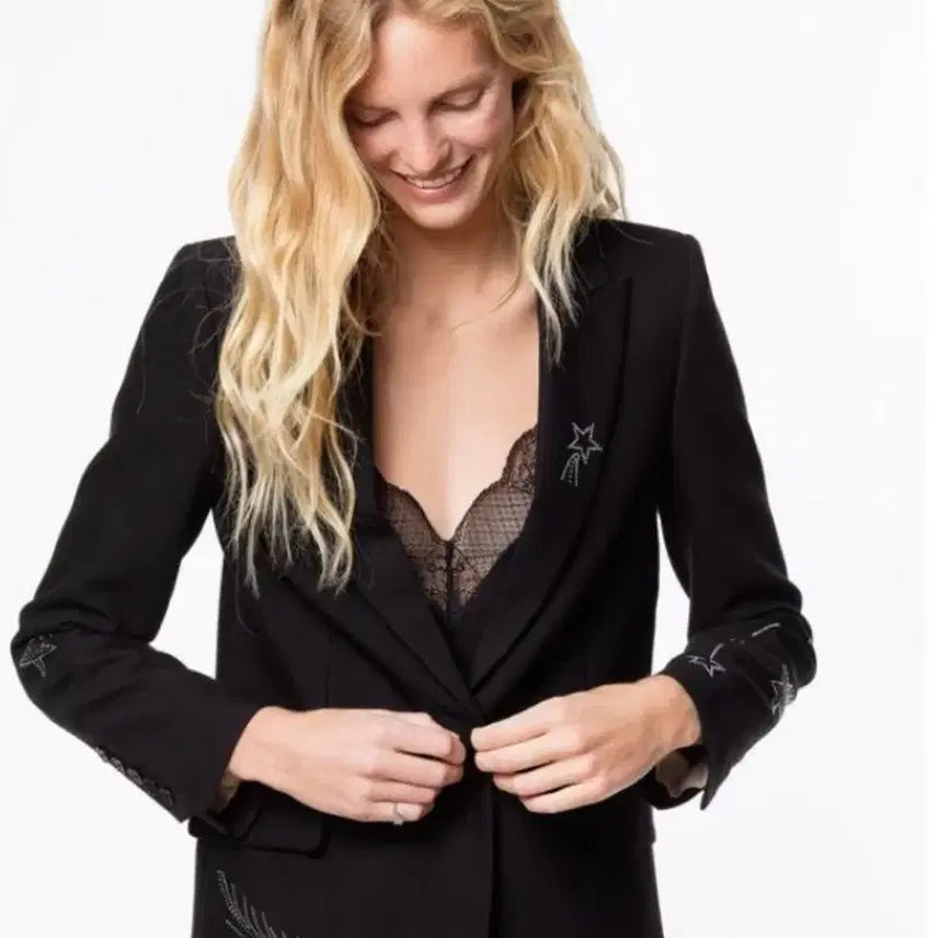 [BUNJANG] Zadig &amp; Voltaire Victor Strass Jacket (Size 38) / 쟈딕앤볼테르 빅터 스트라스 자켓 38사이즈