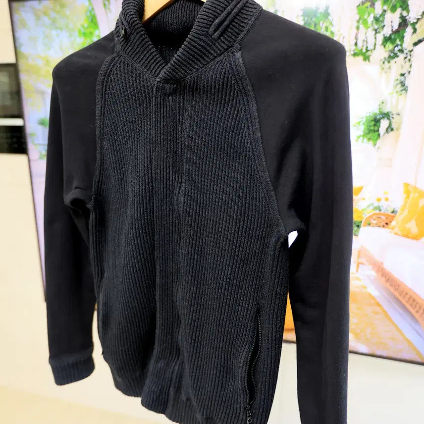 [SOLD OUT] 알마니 니트 가디건 후드형 깔끔과 캐주얼