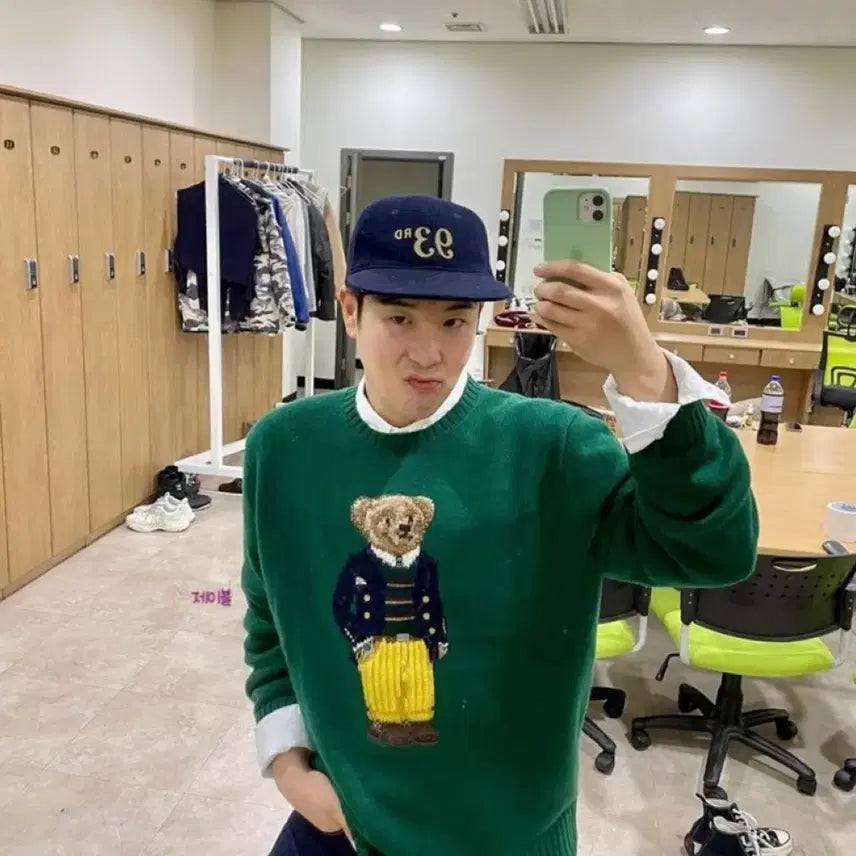 [SOLD OUT] 폴로 랄프로렌 베어 니트 그린 M 새상품