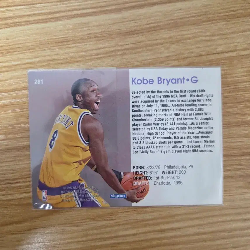 [BUNJANG] NBA Hoops Kobe Bryant Rookie Card / NBA Hoops 코비 브라이언트 루키 카드