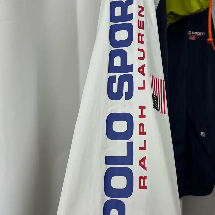 [BUNJANG] Polo Sport Lo-Life Spellout Block Windbreaker Jacket / 폴로 스포츠 lo-life 스펠아웃 블럭 윈드브레이커 자켓