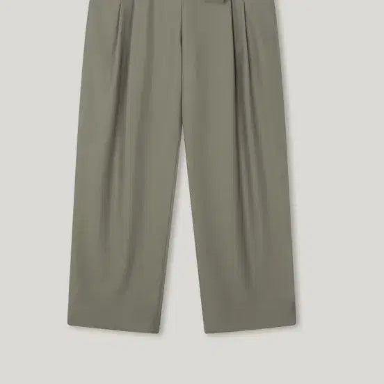 [BUNJANG] ETHOS Gabardine Belt Wide Pants / ETHOS 벨트 개버딘 와이드 팬츠