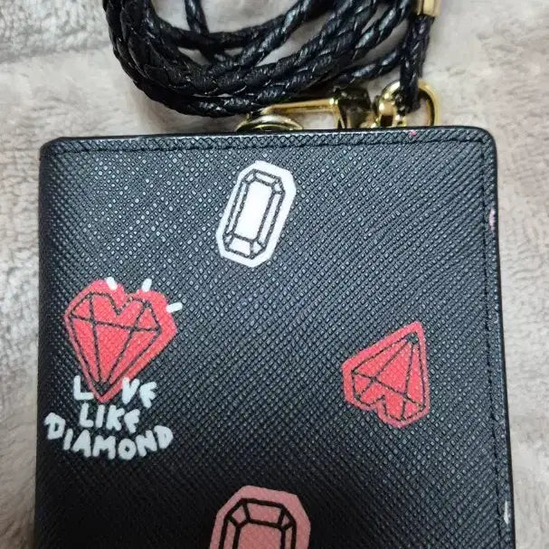 [BUNJANG] Jill Stuart Diamond Card Wallet and Necklace Set / 질스튜어트 다이아몬드 카드지갑 + 목걸이