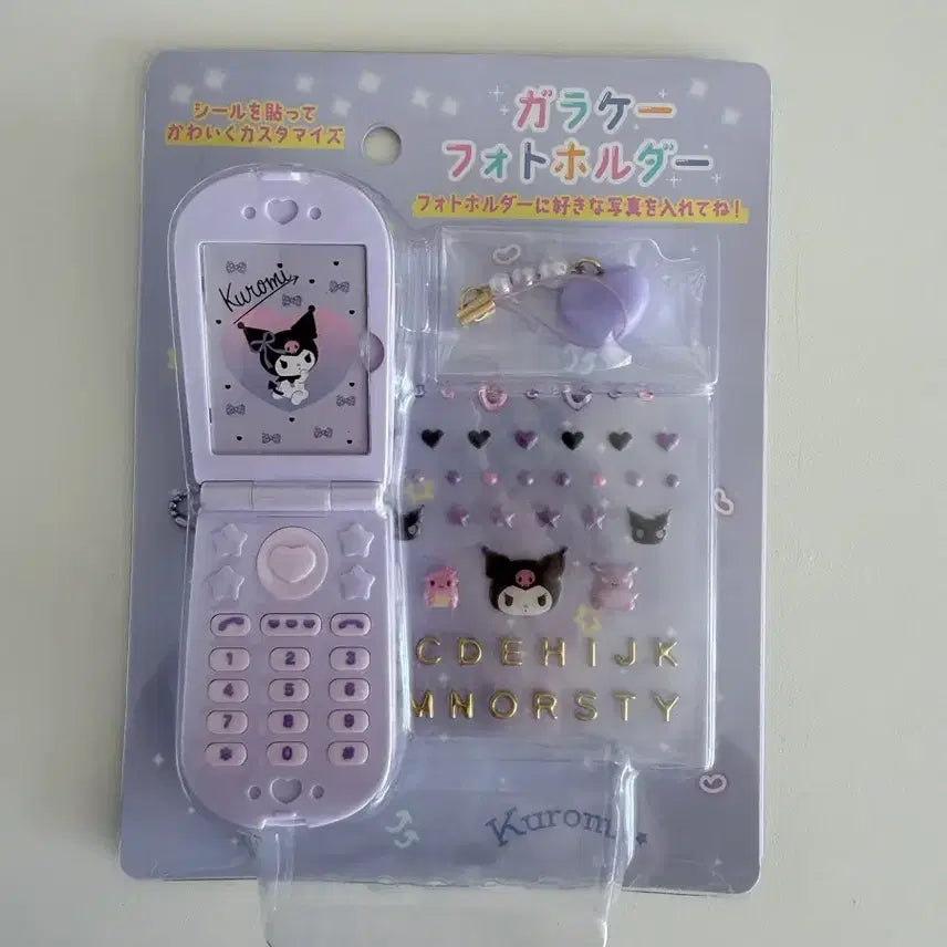 [BUNJANG] Sanrio Kuromi Flip Phone Model / 산리오 쿠로미 폴더폰 모형 쿠로미핸드폰