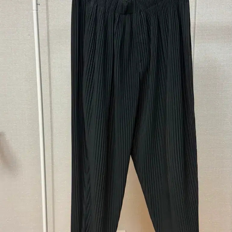 [BUNJANG] Homme Plissé Basic Straight Pants Black / 옴므플리세 베이직 스트레이트 팬츠 블랙 1