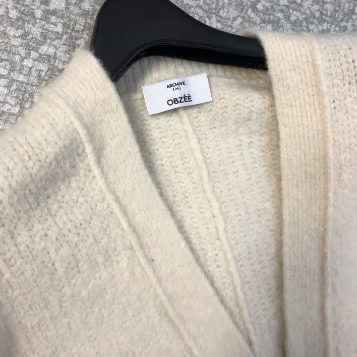 [BUNJANG] Hansome Obze Alpaca Blend Cardigan Coat / 한섬 오브제 22년 알파카51% 가디건 코트 도톰 올드머니룩 하프