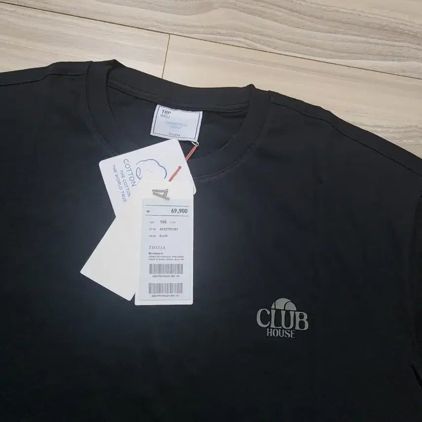 [BUNJANG] ZIOZIA Black Short Sleeve T-Shirt Size 105 / 지오지아반팔티셔츠105사이즈블랙