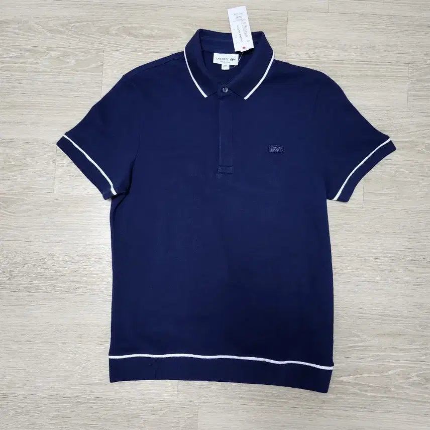[BUNJANG] Lacoste Navy Polo Shirt / 라코스테 네이비 카라 반팔 티셔츠 S-M