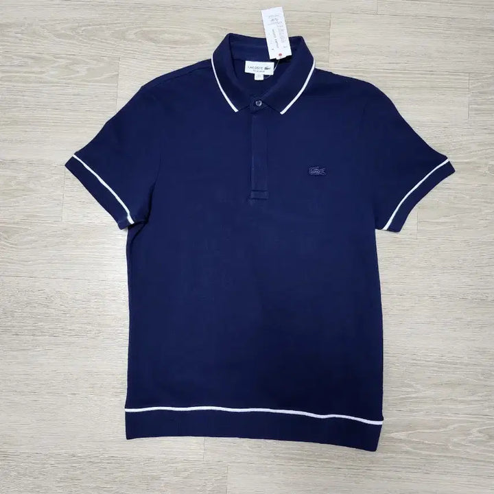 [BUNJANG] Lacoste Navy Polo Shirt / 라코스테 네이비 카라 반팔 티셔츠 S-M