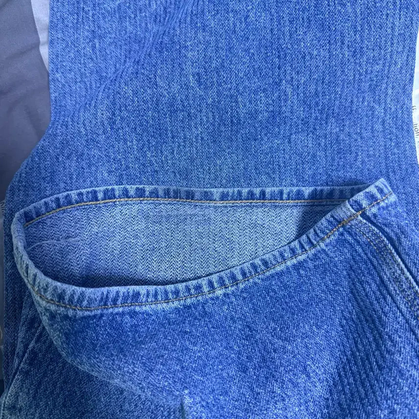 [BUNJANG] STU Stripe Denim Pants / (L)STU 스트라이프 데님 팬츠 미드 블루