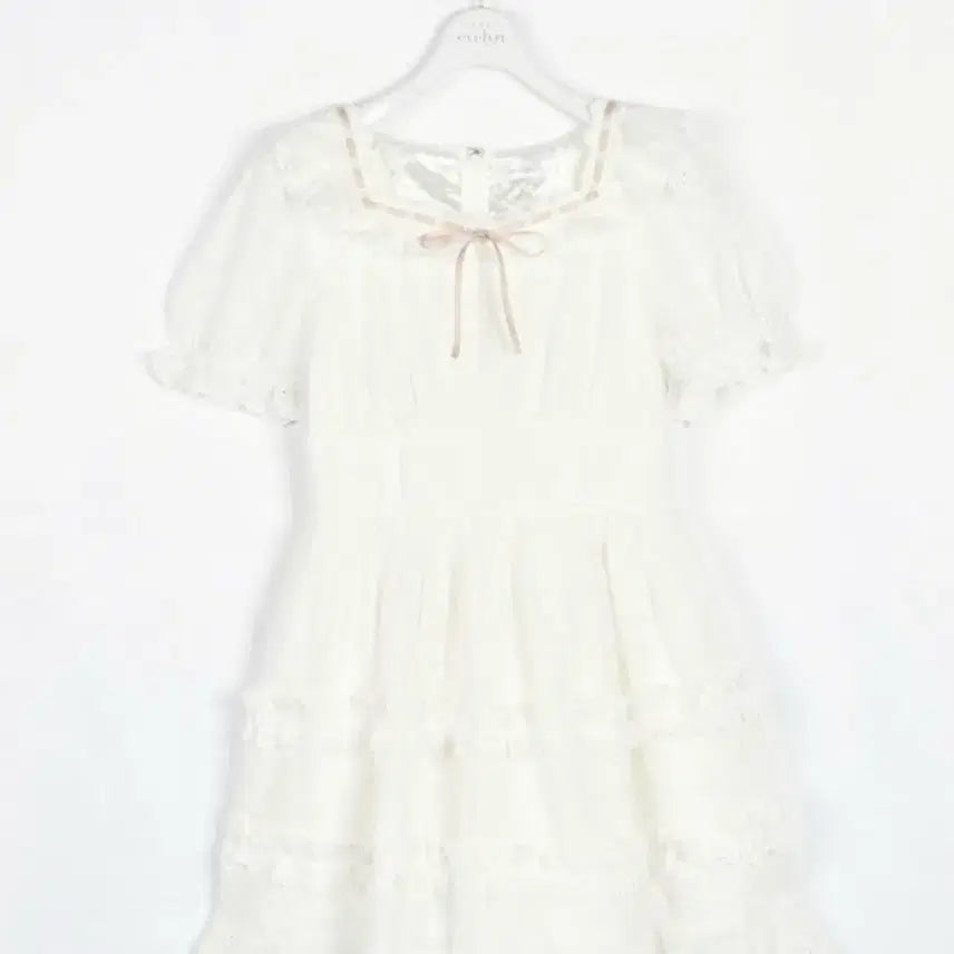 [SOLD OUT] evelyn 에블린 화이트 프릴 코튼 원피스 스나계 양산형 일브 그레일