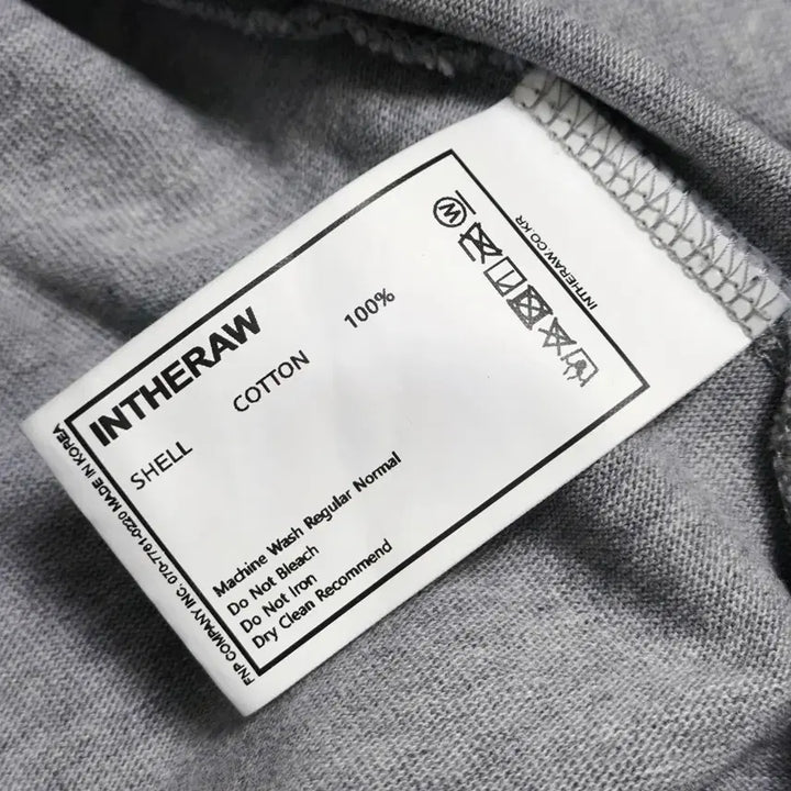 [BUNJANG] INTHERAW Cotton Long Sleeve / [2] INTHERAW 인더로우 코튼 롱슬리브