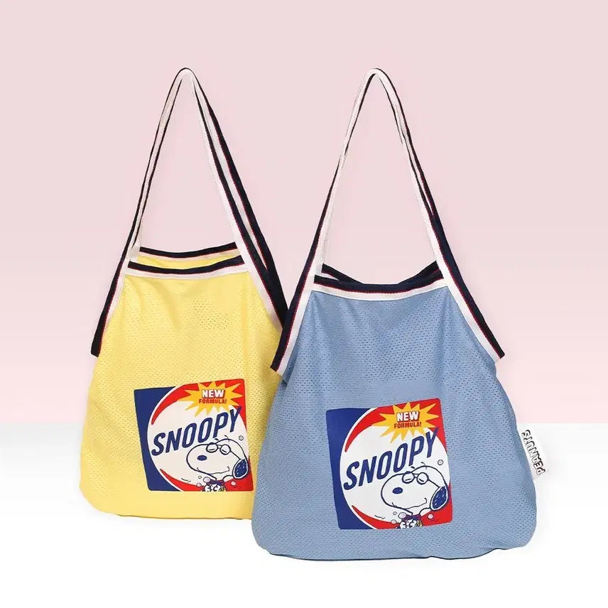 [BUNJANG] Snoopy Peanuts L Eco Bag / 스누피 네트 피너츠L 에코백