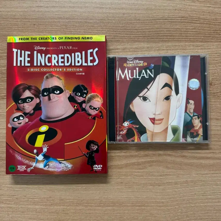 [BUNJANG] Incredibles DVD + Mulan CD / (지역코드3) 인크레더블 DVD + 뮬란 CD