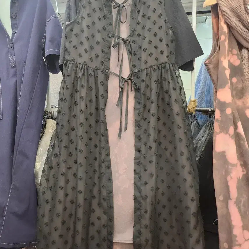 [BUNJANG] Unique Tie-Dye Dress / 유니크한 나염 염색 원피스