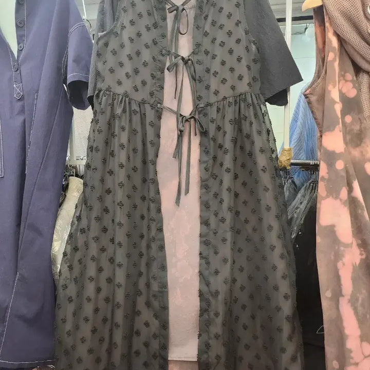 [BUNJANG] Unique Tie-Dye Dress / 유니크한 나염 염색 원피스