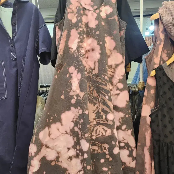 [BUNJANG] Unique Tie-Dye Dress / 유니크한 나염 염색 원피스