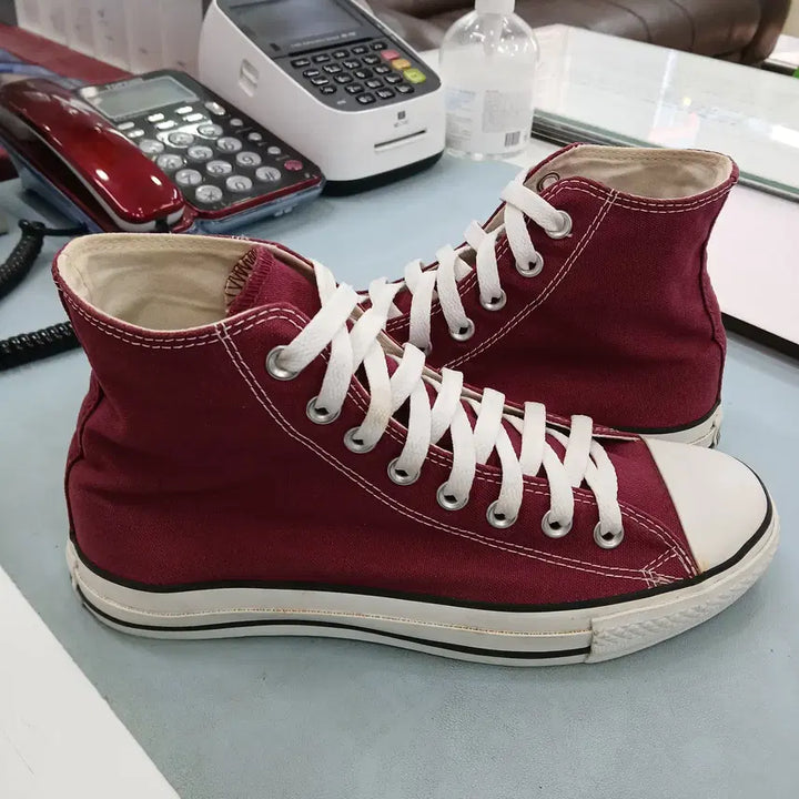 [SOLD OUT] 5000원 할인 중 컨버스 하이탑 진한 레드 올스타 남자 260~265