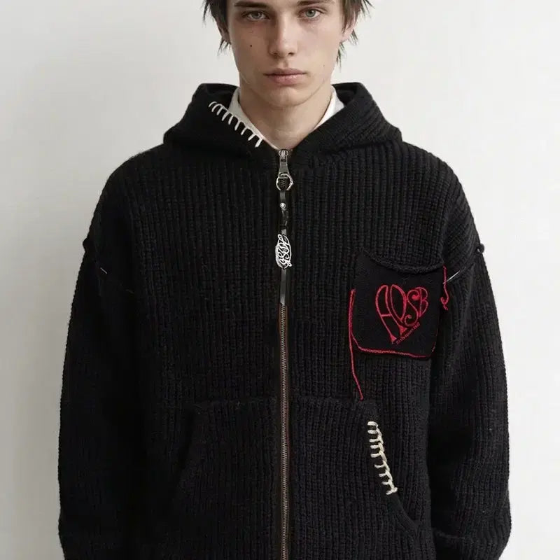 [BUNJANG] Andersson Bell Heart Logo Hoodie Zip-up / 앤더슨벨 하트로고후디집업 atb1420u