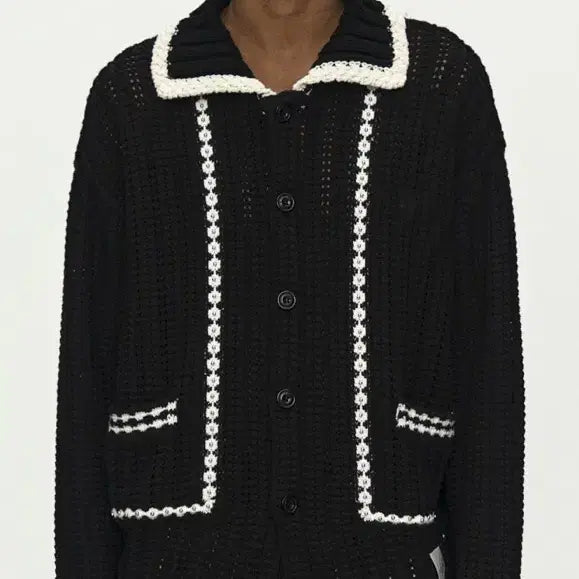[BUNJANG] Andersson Bell Fantasia Color Cardigan Black / 앤더슨벨 판타지아 칼라 가디건 블랙