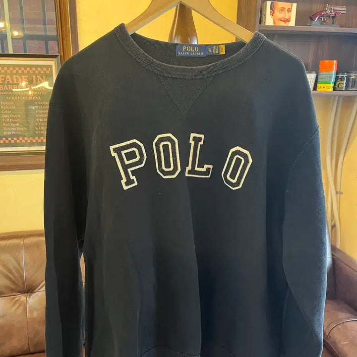 [BUNJANG] Polo Ralph Lauren Black Logo Sweatshirt XL / 폴로 랄프러렌 블랙 맨투맨