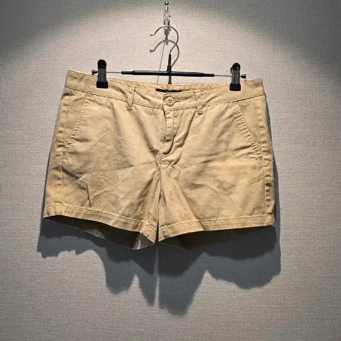 [BUNJANG] Humm Beige Cotton Shorts / 흄 베이지색 면 반바지 숏팬츠 허리단면 39.5cm