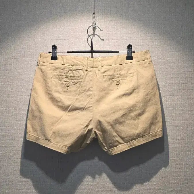 [BUNJANG] Humm Beige Cotton Shorts / 흄 베이지색 면 반바지 숏팬츠 허리단면 39.5cm