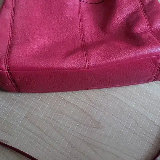 [BUNJANG] Coach F23537 Red Leather Shoulder Bag / 코치 F23537 레드 가죽 숄더백