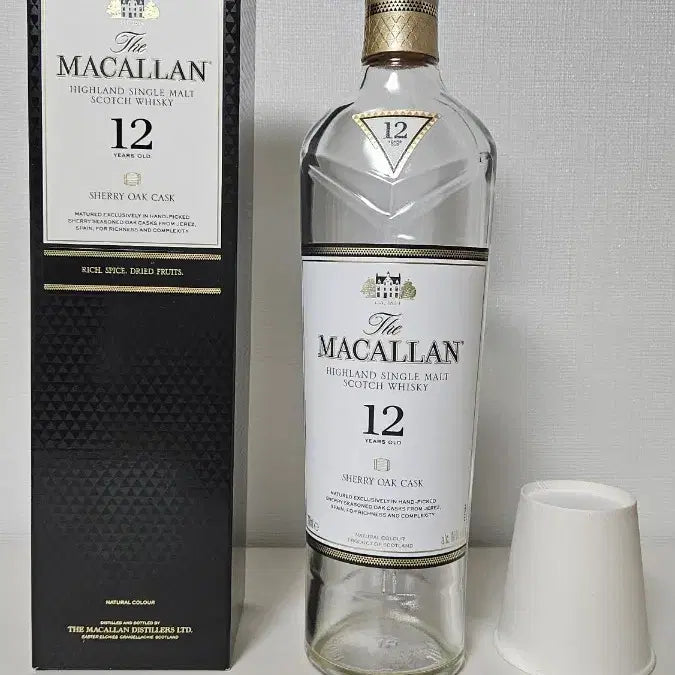 [BUNJANG] The Macallan 12 Year Old Sherry Oak Cask Empty Bottle / 맥켈란 MACALLAN 12년 위스키 공병 빈병 양주 수집품