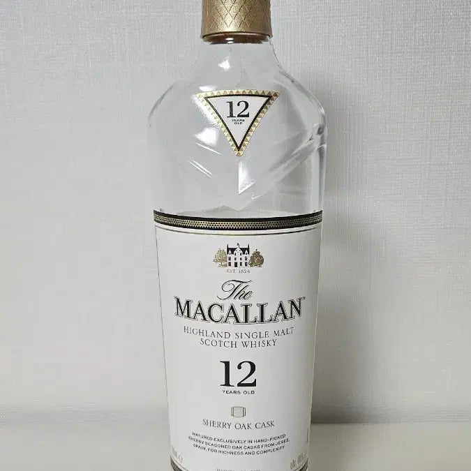 [BUNJANG] The Macallan 12 Year Old Sherry Oak Cask Empty Bottle / 맥켈란 MACALLAN 12년 위스키 공병 빈병 양주 수집품