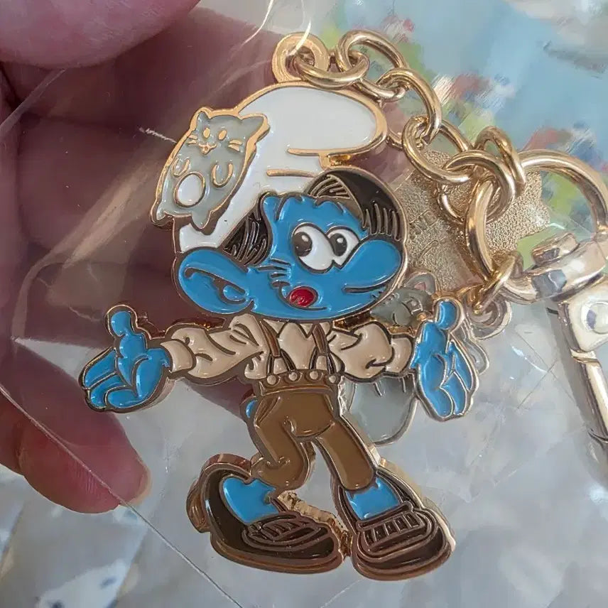 [BUNJANG] SEVENTEEN Jun Smurf Isaac Toast Collaboration Keyring / 세븐틴 스머프 준