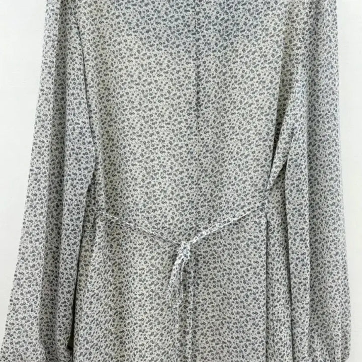 [BUNJANG] Floral Pattern Chiffon Long Dress (New) / 플라워 패턴 쉬폰 롱 원피스 (새상품)
