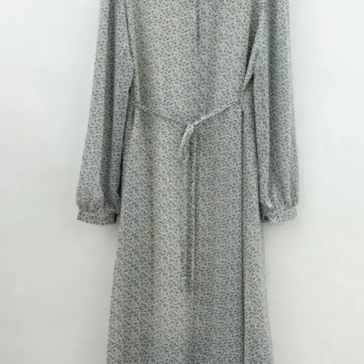 [BUNJANG] Floral Pattern Chiffon Long Dress (New) / 플라워 패턴 쉬폰 롱 원피스 (새상품)