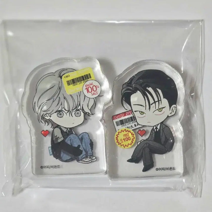 [BUNJANG] Pizza Delivery Boy &amp; Gold Palace Acrylic Corotto Set / 피자배달부와 골드팰리스 아크릴 코롯토 2종 세트 (리디북스)