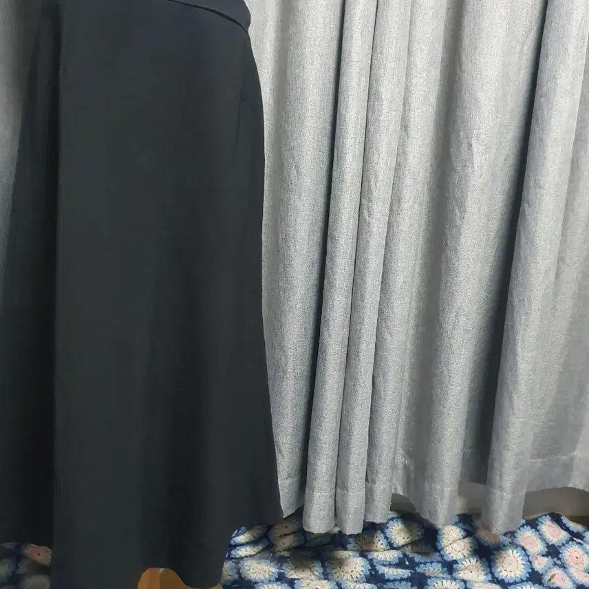 [BUNJANG] L Black Classic Long Skirt / L블랙 클래식 롱스커트