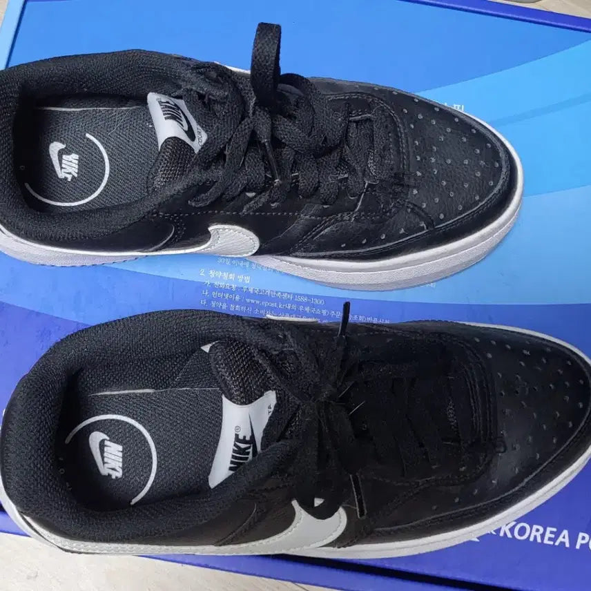 [BUNJANG] Nike Court Vision Alta Black Sneakers / 나이키 코트 비전 알타 블랙 250 상태매우좋음