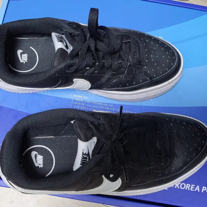 [BUNJANG] Nike Court Vision Alta Black Sneakers / 나이키 코트 비전 알타 블랙 250 상태매우좋음