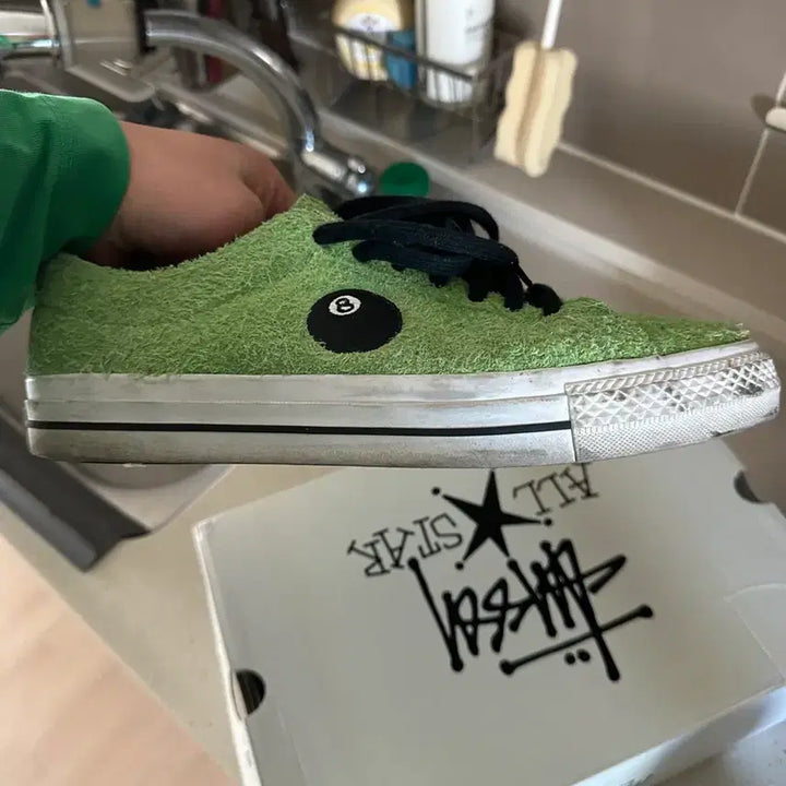 [BUNJANG] Converse One Star Pro Ox Green Flash Sneakers / 컨버스 원스타 Pro Ox 그린 플래쉬 280
