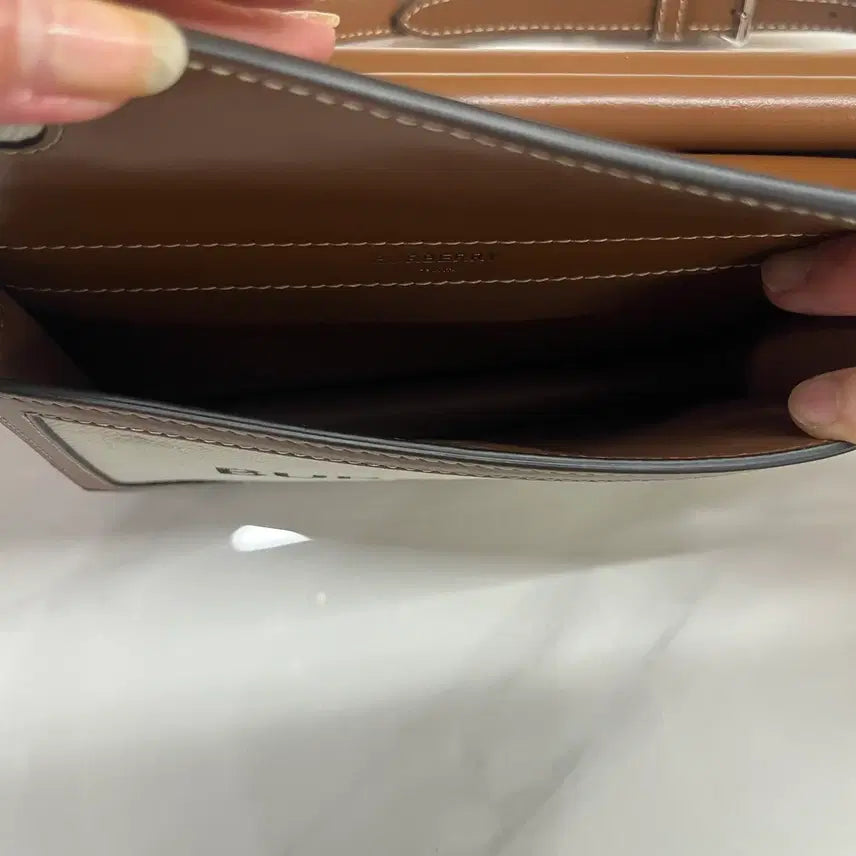 [BUNJANG] Burberry Mini Two-Tone Canvas Bag / 버버리 미니 투톤 캔버스백 [미사용급]
