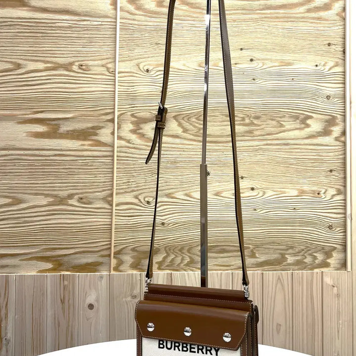 [BUNJANG] Burberry Mini Two-Tone Canvas Bag / 버버리 미니 투톤 캔버스백 [미사용급]